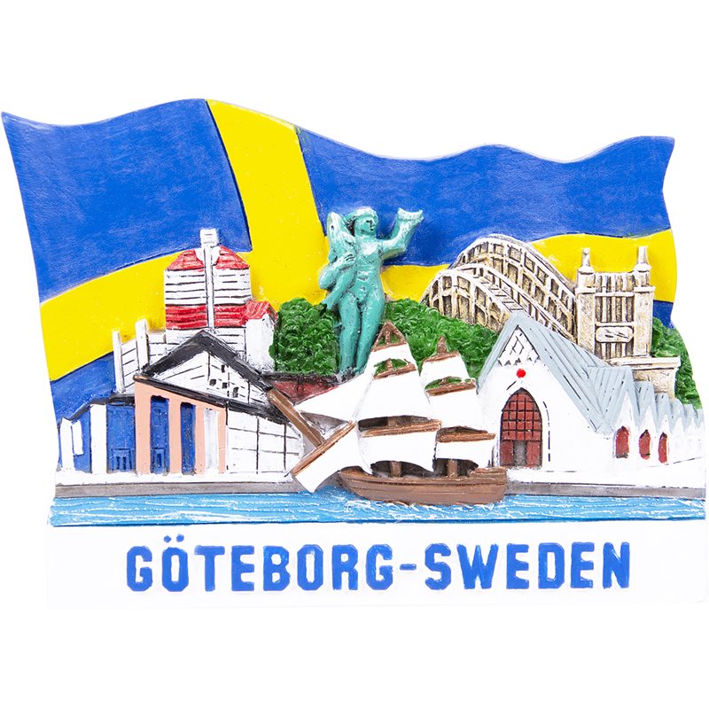 Magnet Göteborg med flagga