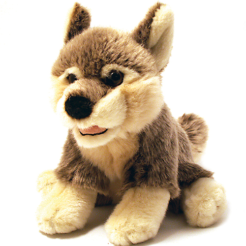 Stuffed animal, Wolf, Slappo, 17cm