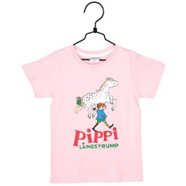 Camiseta Pippi Calzaslargas rosa - Haga de Suecia