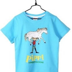 T-Shirt, Pippi Langstrumpf blau