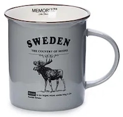 Mug - Memories, Moose Classic, Large, With Story (Gray/Black/White/Matt/Pink)