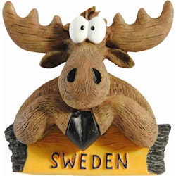 Magnet funny moose, Sweden, 7x6 cm