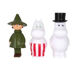 Badleksaker med 3 Moomin figurer