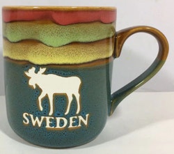Mug Stengods Sweden Moose, 3 colors