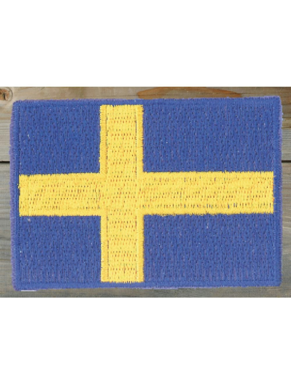 Broderat tygmärke Svensk Flagga 7x5 cm - Haga of Sweden