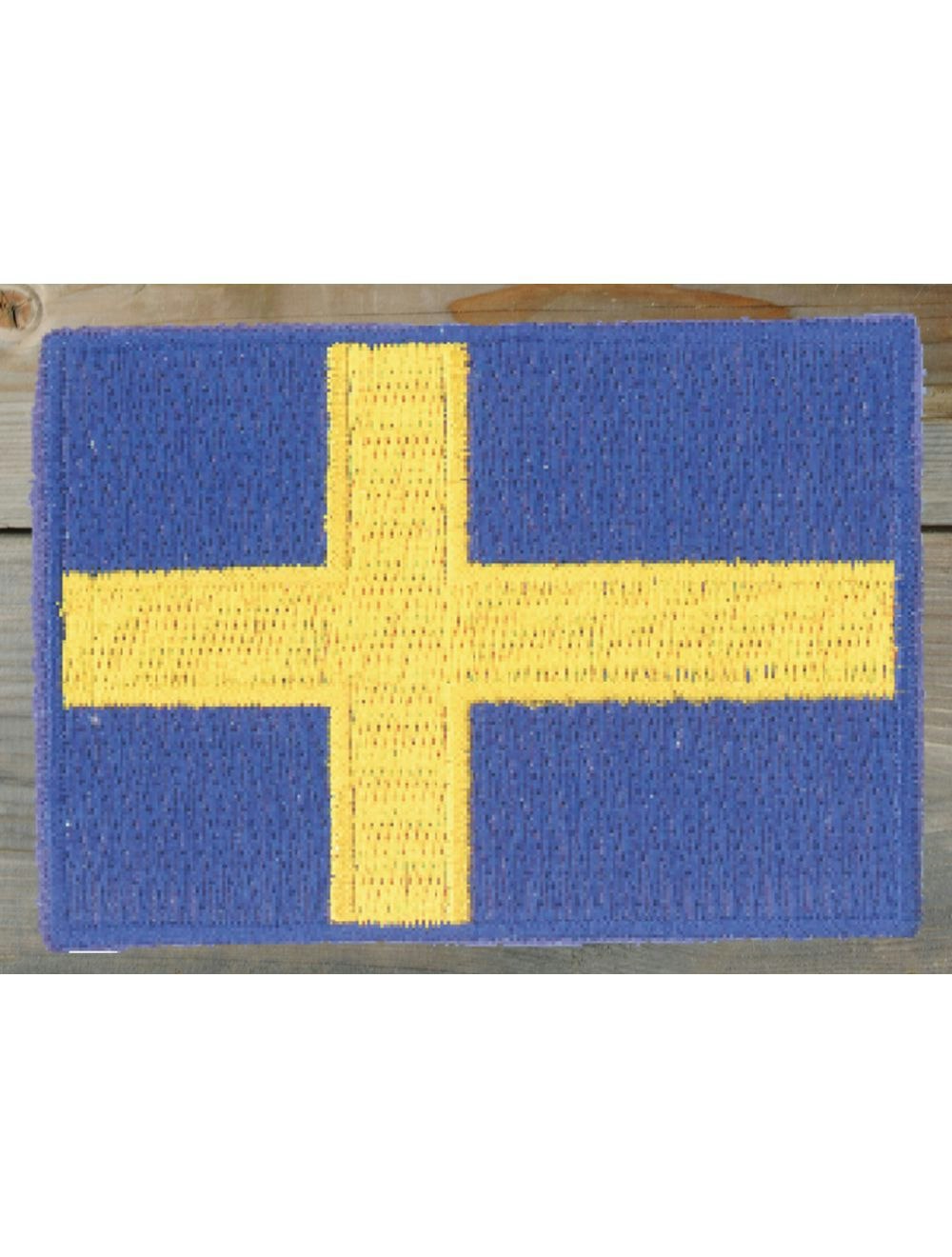 Broderat tygmärke Svensk Flagga