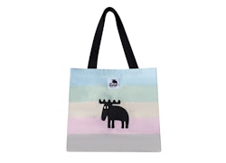 Canvas bag, pastel striped