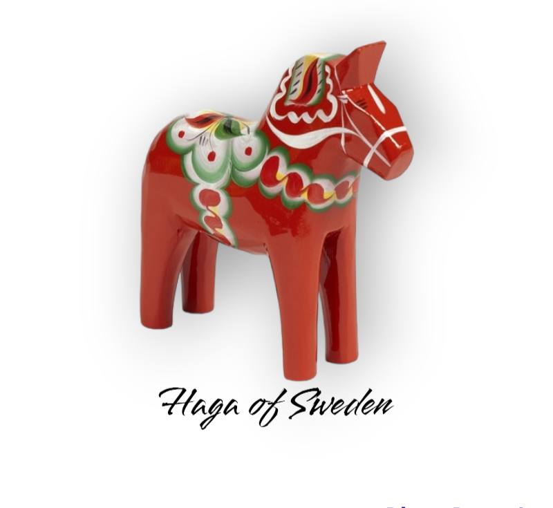 Original Traditionell Dalahäst Röd