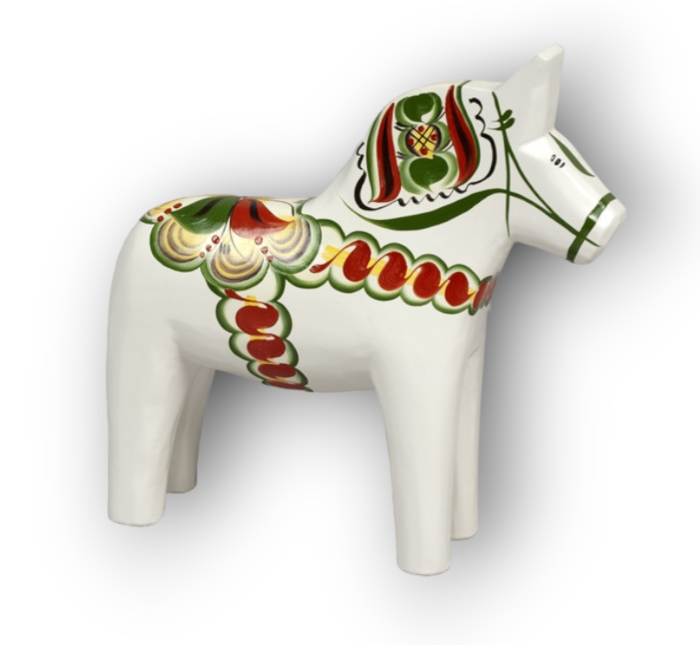 Original Dala Horse:  White color