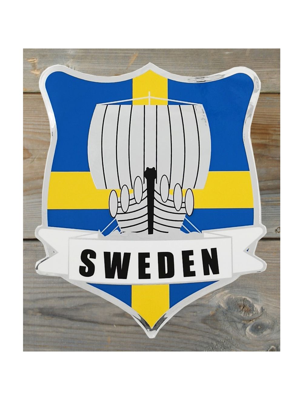 Spegeldekal Sweden Vikingaskepp