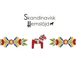 Värmeljusstake i Present ask, Handmålad