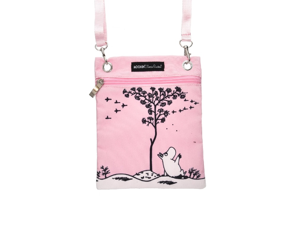 Shoulder bag: Moomin, pink, 17x21 cm