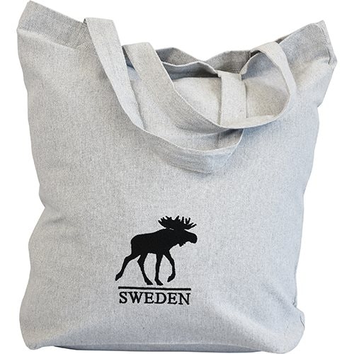 Fabric bag moose motif, recycled