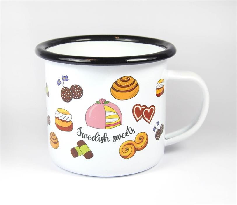 Enamel mug, Swedish Sweets