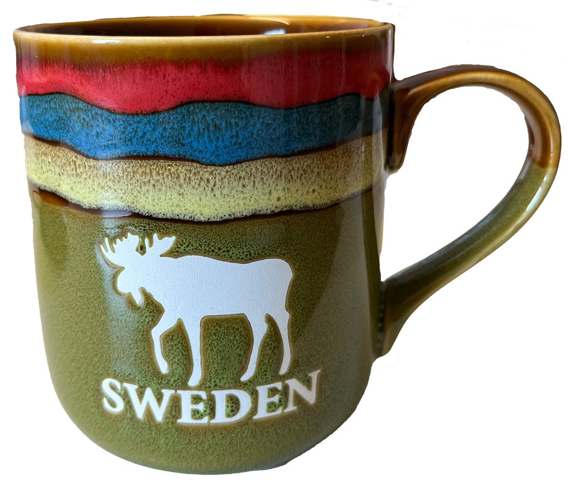 Mug Stengods Sweden Moose, 3 colors