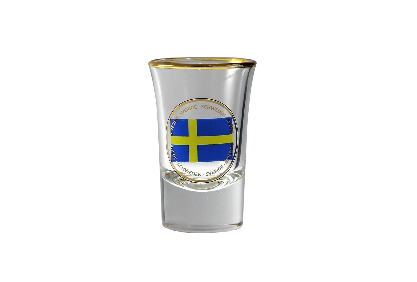 Shotglas Sverige flagga