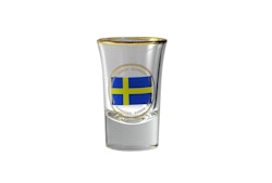 Shotglas Sverige flagga