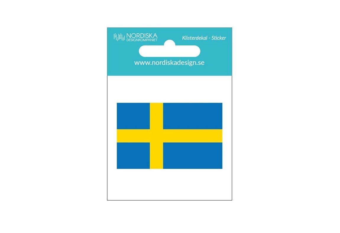 Dekal Sverigeflagga, 5,5 cm