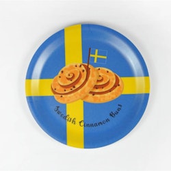 Glasunderlägg kant, Swedish Cinnamon Buns