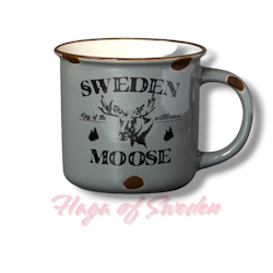 Mugg Stengods Sweden Moose, 2-Olika färger