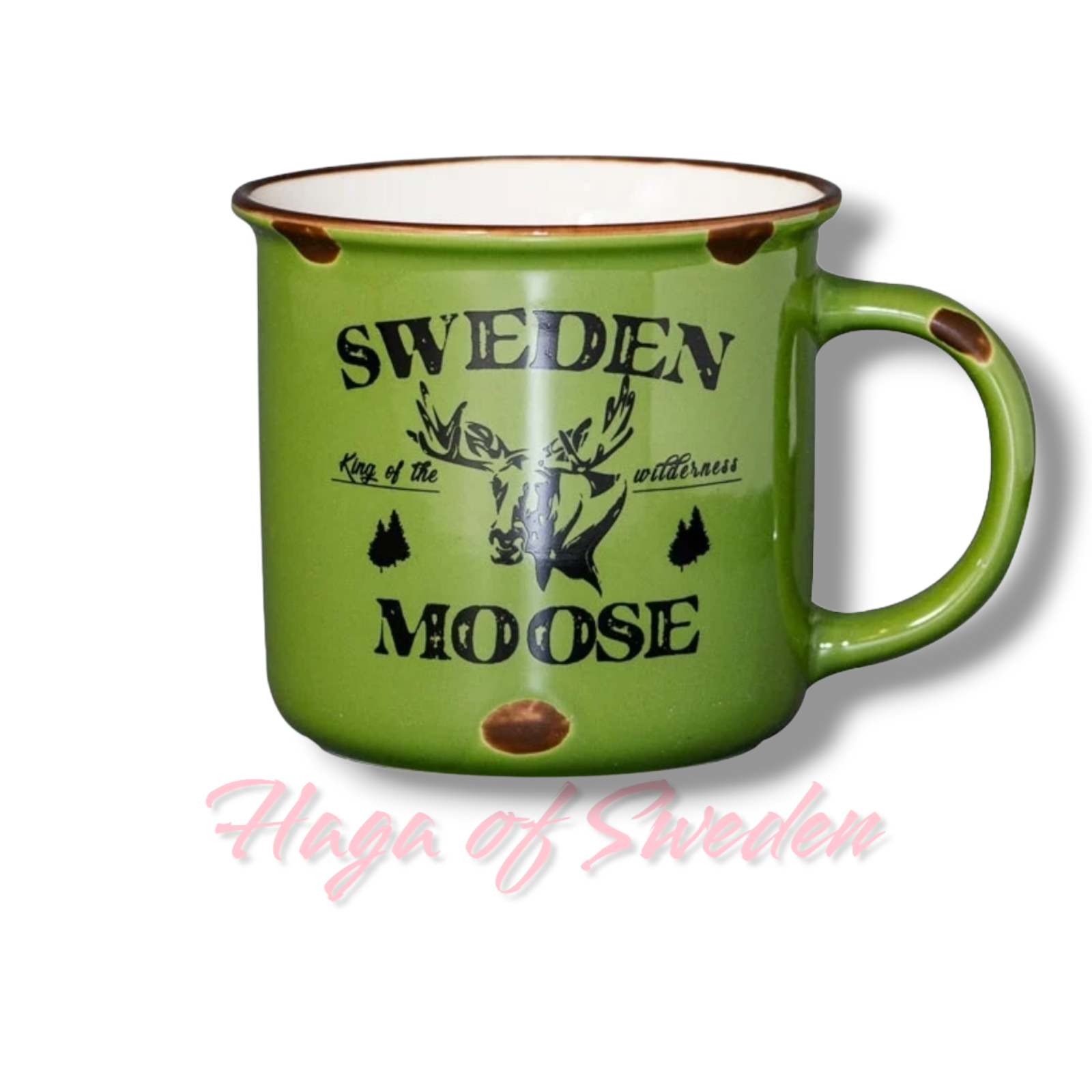 Mugg Stengods Sweden Moose, 2-Olika färger