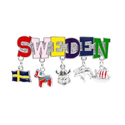 Magnet Sweden med berlocker