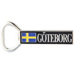 Magnet / öppnare, Sverigeflaggan med text