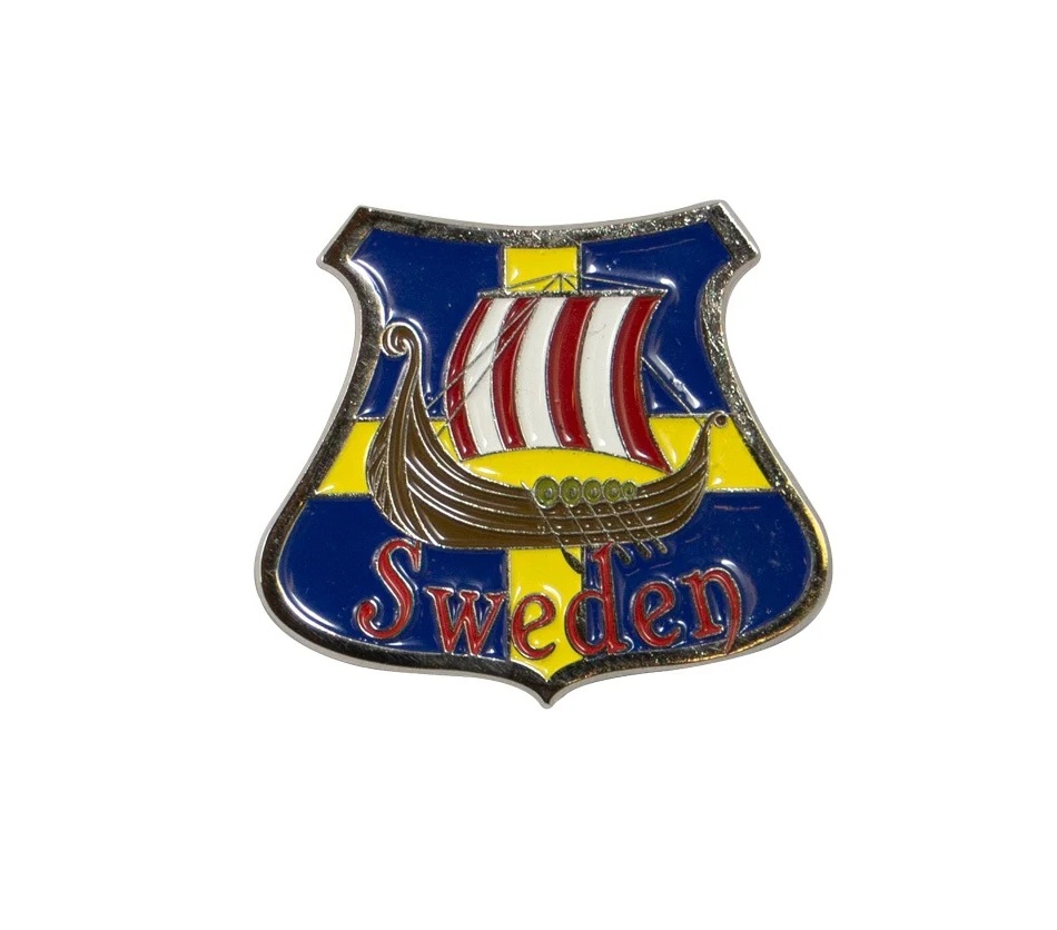 Magnet Shield Viking ship Sweden
