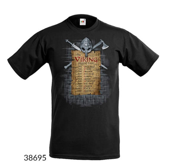 T-Shirt Viking World Tour, Schwarz
