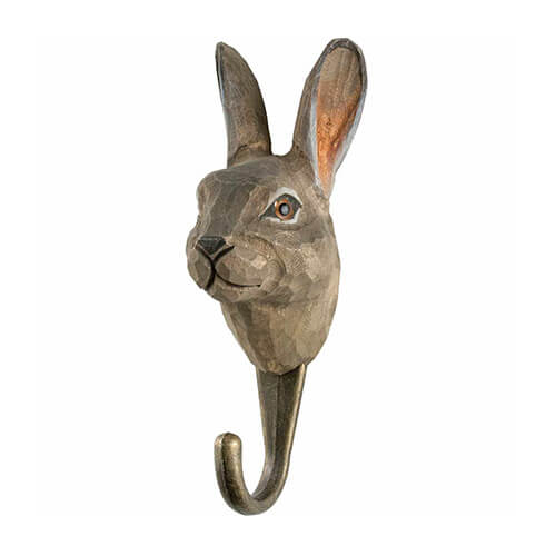 Hand-carved Hook Forest hare