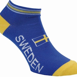 Ankle socks with Sweden flags