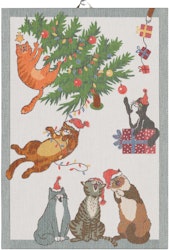 Purr-fect Christmas towel 35X50, 100% Organic Cotton