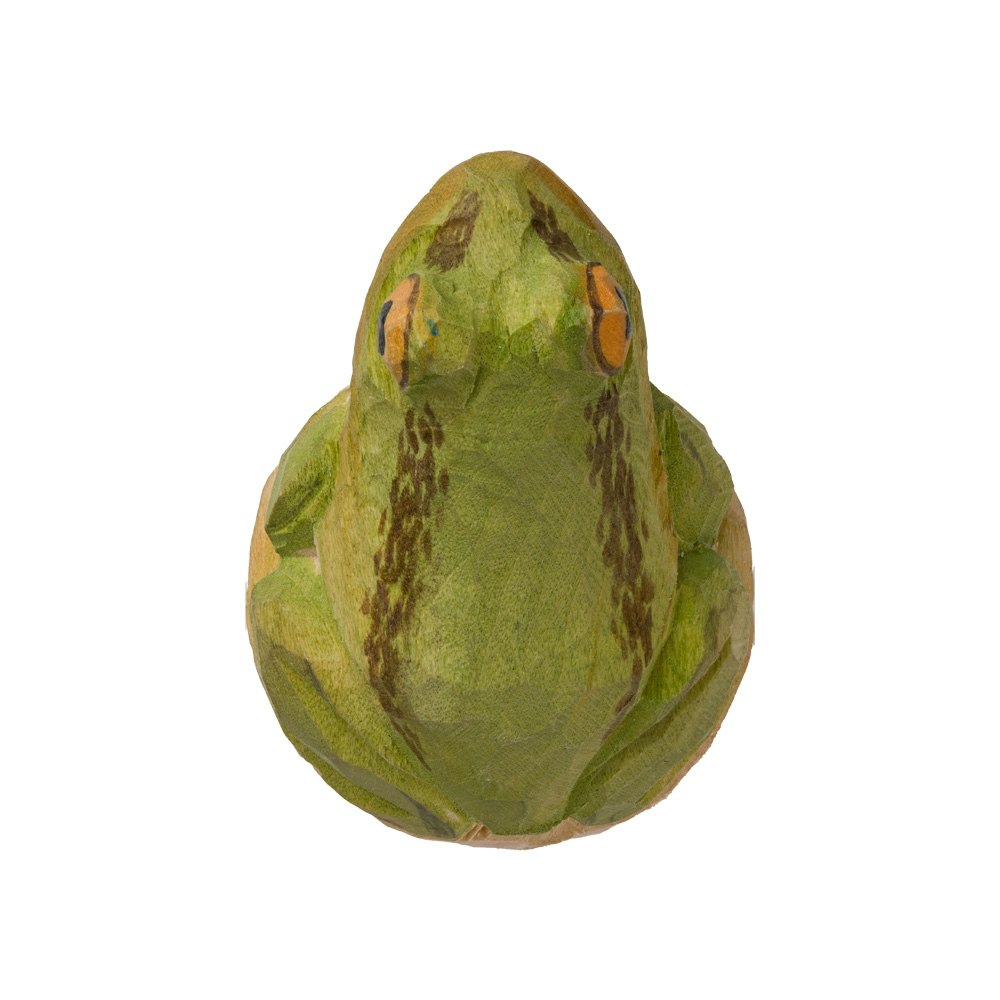 Flaskkork Groda, handsnidad i trä