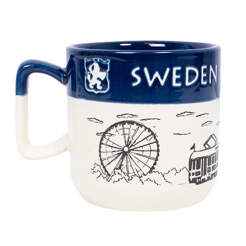 Mug Gothenburg, two-tone blue