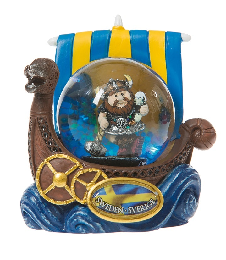 Vattenglob Viking med hammare och horn