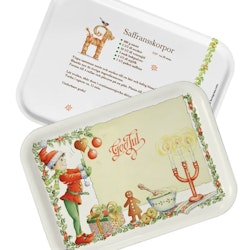 Tray Merry Christmas Santa, 27x20cm