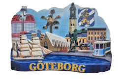 Göteborg ikoner 3D magnet