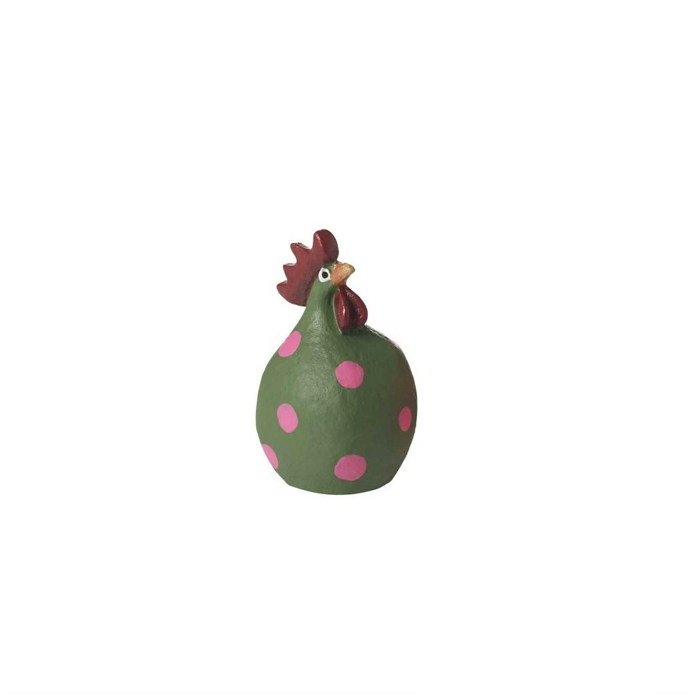 Handmålad knubbig höna Poppy, 5,2cm