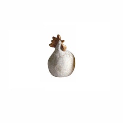 Handmålad knubbig höna Cracked, 5,2cm