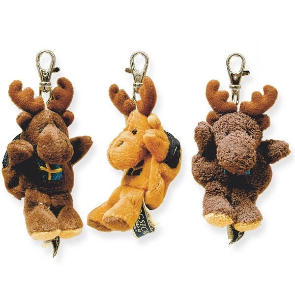 Nyckelring älg med ryggsäck