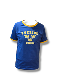 T-SHIRT Sweden blue / yellow crowns (Children / Adults)