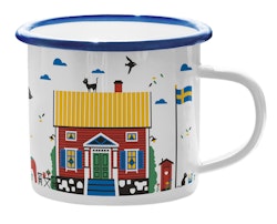 Emaljmugg, Sverige hus