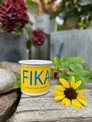 Emaljmugg, Fika swedish moment