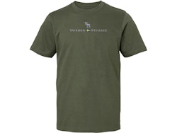 T-shirt, Sweden, moose, Military green