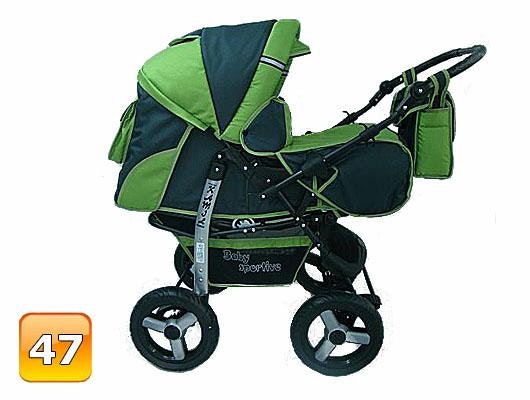 Barnvagn,Liggdel + Bilbarnstol + Babylift - 3in1 KAMIL