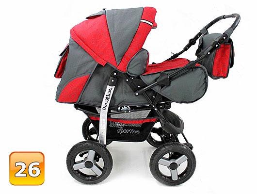 Barnvagn,Liggdel + Bilbarnstol + Babylift - 3in1 KAMIL