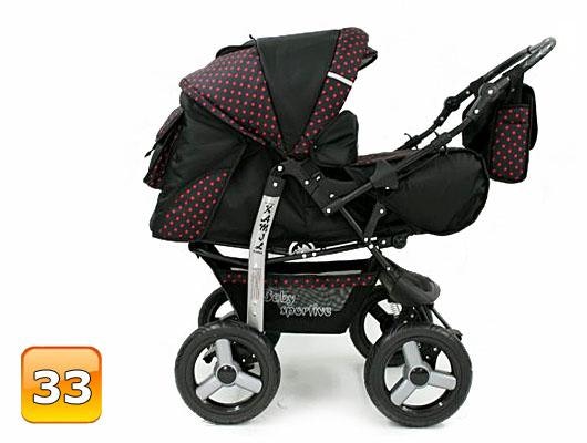 Barnvagn,Liggdel + Bilbarnstol + Babylift - 3in1 KAMIL