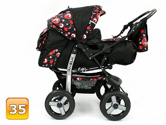 Barnvagn,Liggdel + Bilbarnstol + Babylift - 3in1 KAMIL