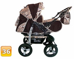 Barnvagn,Liggdel + Bilbarnstol + Babylift - 3in1 KAMIL
