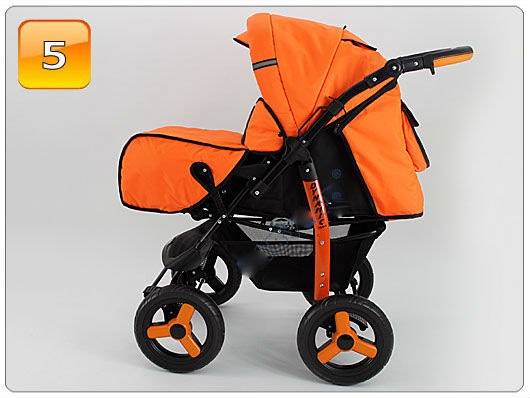 Barnvagn,Liggdel + Sittdel + Bilbarnstol + Babylift - 4in1 DYNAMIC